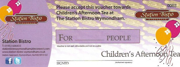 Childrens afternoon tea Wymondham